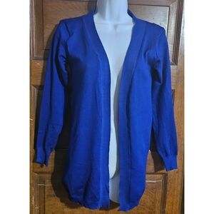 Open Sweater Cardigan with Sequin Embellishment in Back